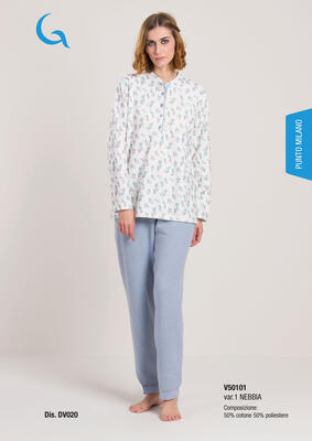 PIGIAMA DONNA M/L V50101 Tellini S.R.L. Veleprodajna odjeća